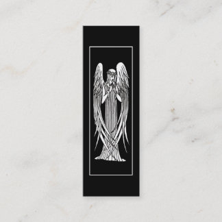 Beardsley Angel Art Nouveau Bookmark Mini Business Card
