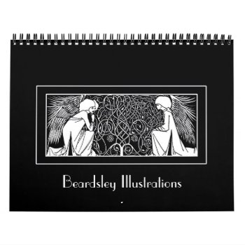 Beardsley Art Nouveau Illustrations Calendar by debinSC at Zazzle