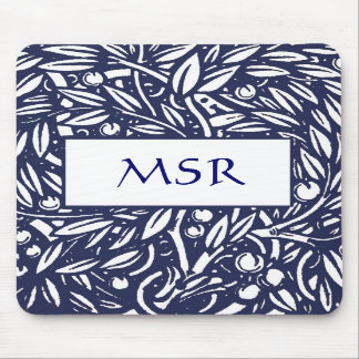Beardsley Art Nouveau Monogram Mousepad