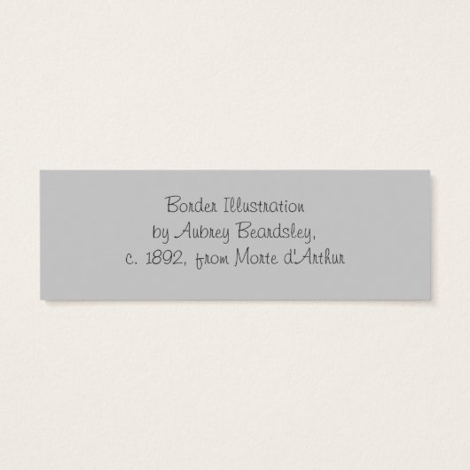 Beardsley Border Abstract Book Mark (Back)