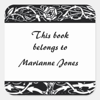 Beardsley Border Elegant Bookplate