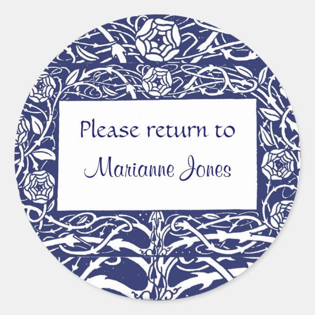 Beardsley Border Elegant Bookplate (Front)