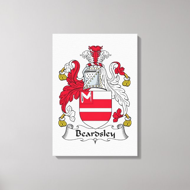 Beardsley Family Crest Canvas Print (Front)