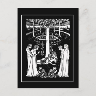 Beardsley Lancelot Post Card