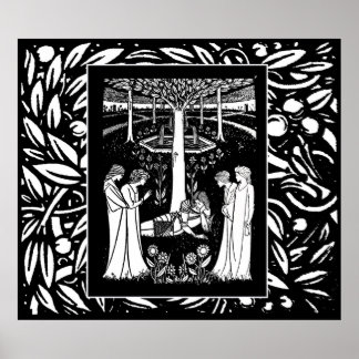 Beardsley Lancelot & Queens Poster