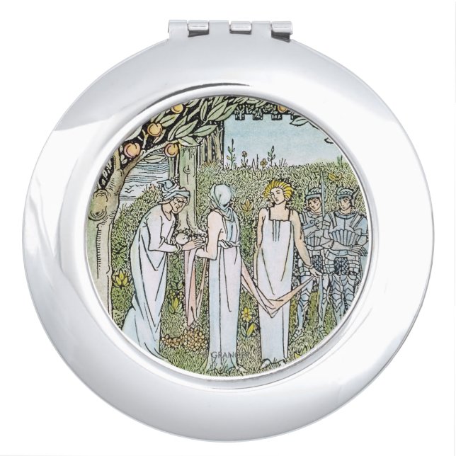 Beardsley: Morte D'Arthur Makeup Mirror (Front)