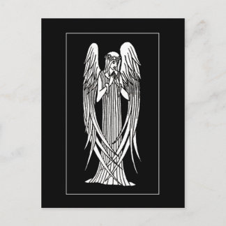 Beardsley Nouveau Angel Post Card