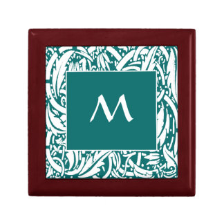 Beardsley Nouveau Custom Monogram Tile Gift Box