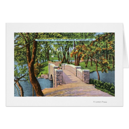 Beardsley Park View of the Stone Bridge Cards (Front Horizontal)