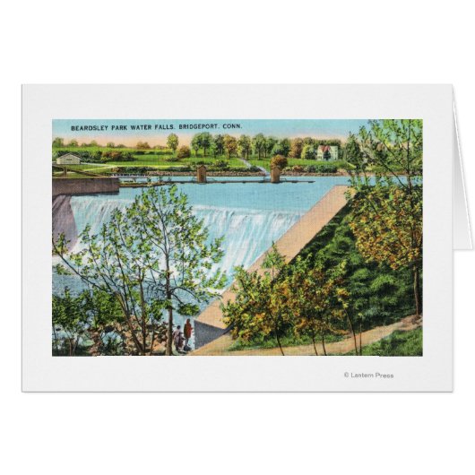 Beardsley Park Water Falls Scene Cards (Front Horizontal)