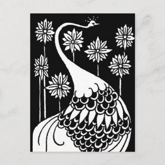 Beardsley Peacock Post Card
