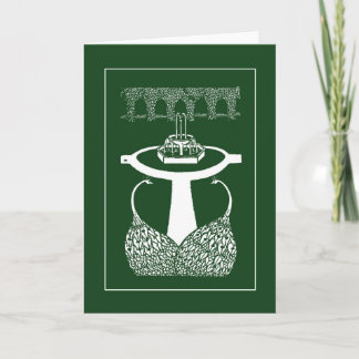 Beardsley Vintage Peacocks Note Card