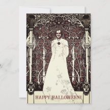 Beardsleyan Happy Halloween Greeting Card