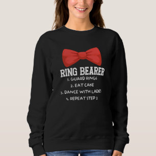 Bearer Ring Guard Rings Eat Cake Wedding Marriage  Sweatshirt