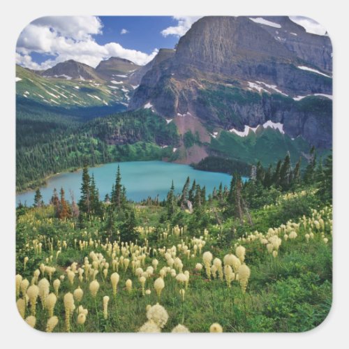 Beargrass above Grinnell Lake in the Many Square Sticker