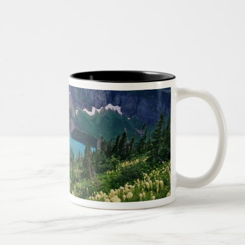 Beargrass above Grinnell Lake in the Many Two_Tone Coffee Mug