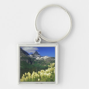 Beargrass at Logan Pass in Glacier National Park Keychain