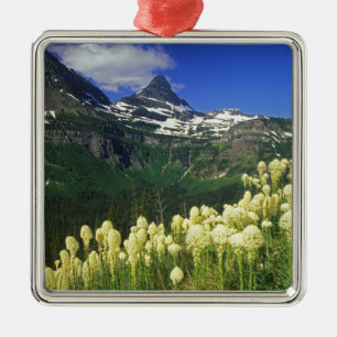 Beargrass at Logan Pass in Glacier National Park Metal Ornament