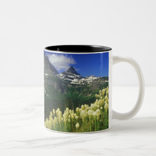 Beargrass at Logan Pass in Glacier National Park Two-Tone Coffee Mug
