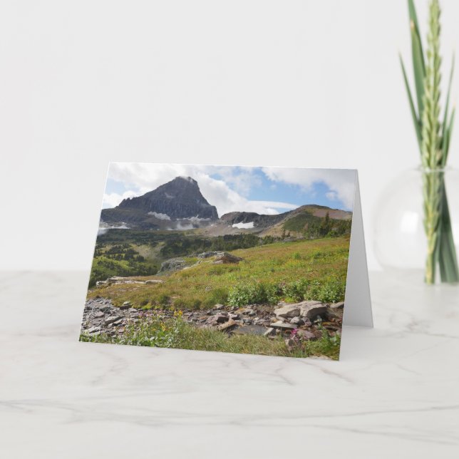 Bearhat Mountain and Glacial Stream Card (Front)