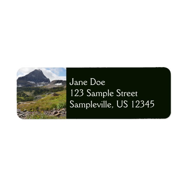 Bearhat Mountain and Glacial Stream Label (Front)
