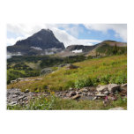 Bearhat Mountain and Glacial Stream Poster