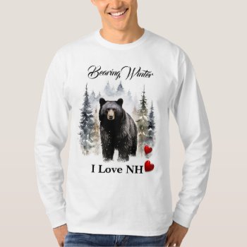 Bearing Winter Nh  Sweatshirt  Customization Words T-shirt by RenderlyYours at Zazzle