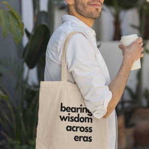 Bearing Wisdom Across Eras History Teacher Gift Tote Bag
