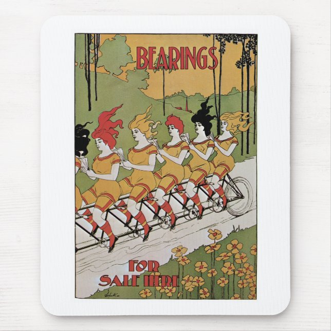 Bearings Bicycle Poster Mouse Pad (Front)