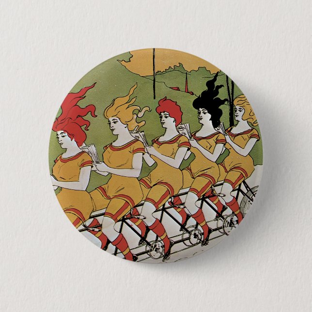 Bearings Bicycle Poster Pinback Button (Front)