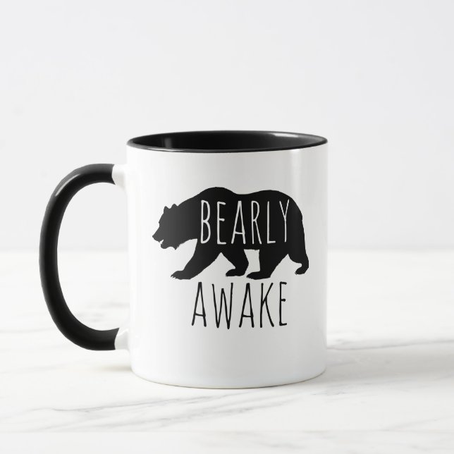 Bearly Awake | Barely Awake Coffee Mug (Left)