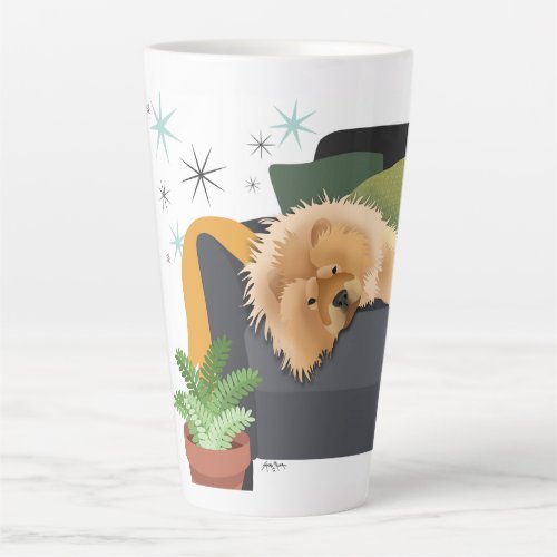 BEARLY AWAKE _ CHOW  latte mug