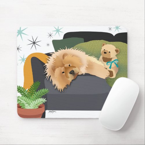 BEARLY AWAKE _ CHOW mousepad