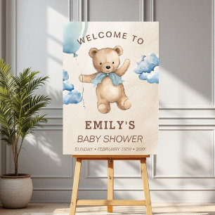 Bearly Can Wait Baby Shower Welcome Sign