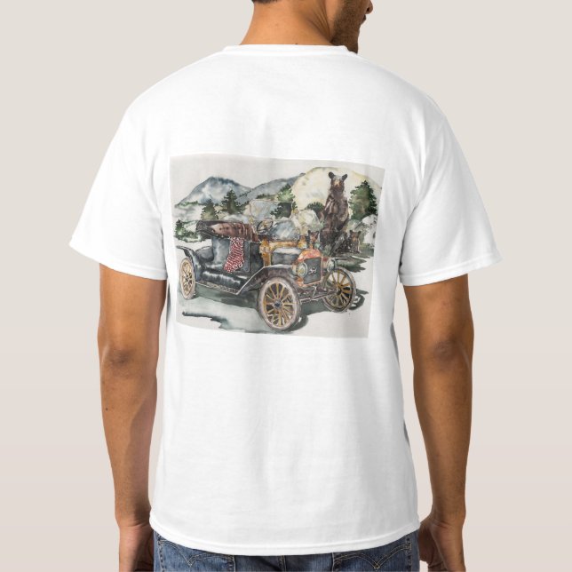 Bearly Driving T-Shirt (Back)