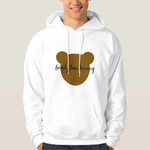Bearly Functioning Funny Men's Hoodie | Cute Bear