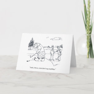 Bearly Golf greeting card