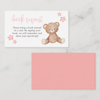 Bearly Wait Baby Shower Book Request Card