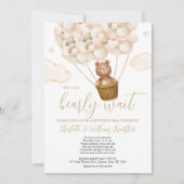 Bearly Wait Baby Shower By Mail Long Distance Invitation (Front)
