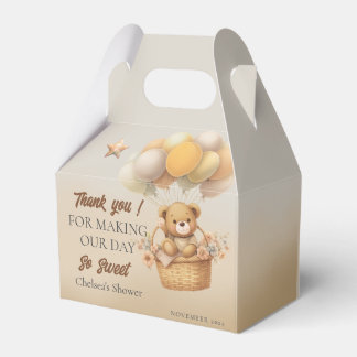 Bearly Wait Baby Shower Favor Box