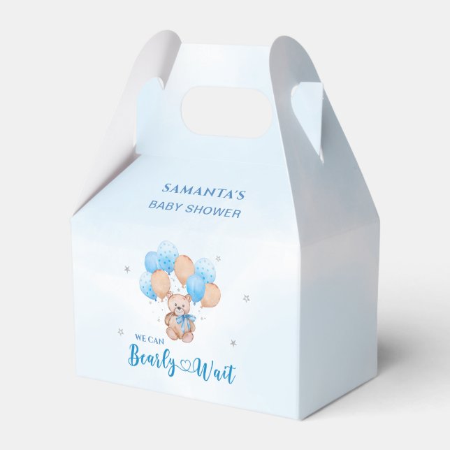 Bearly Wait Baby Shower Favor Boxes (Front Side)