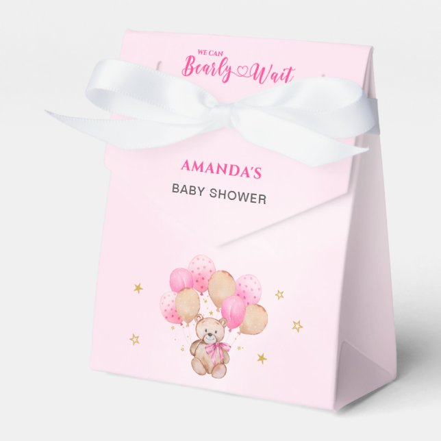 Bearly Wait Baby Shower Favor Boxes (Front Side)