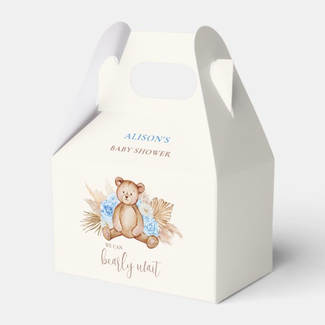 Bearly Wait Baby Shower Favor Boxes (Front Side)