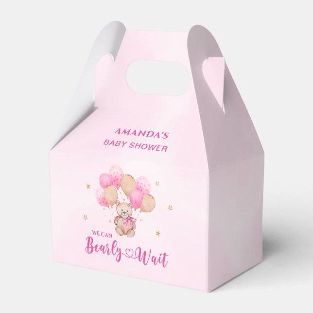 Bearly Wait Baby Shower Favor Boxes (Front Side)