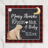 Bearly Wait Baby Shower Favor Thank you Favor Tags