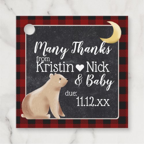 Bearly Wait Baby Shower Favor Thank you Favor Tags