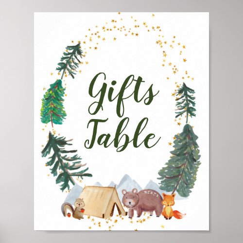 Bearly Wait Baby Shower Gifts Table Sign