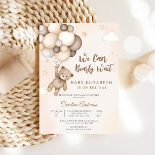 Bearly Wait Baby Shower Invitation