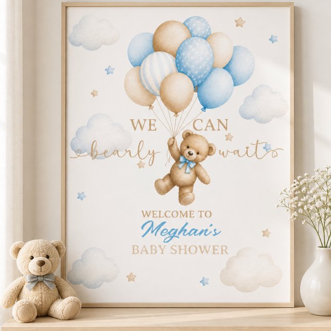 Bearly Wait Baby Shower  | Teddy Bear Foam Board (Creator Uploaded)