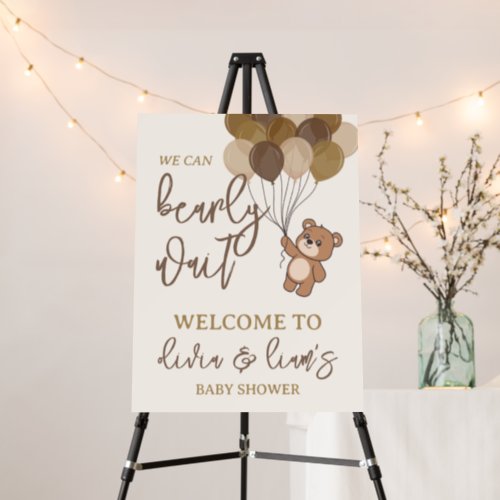 Bearly Wait _ Baby Shower Welcome Sign